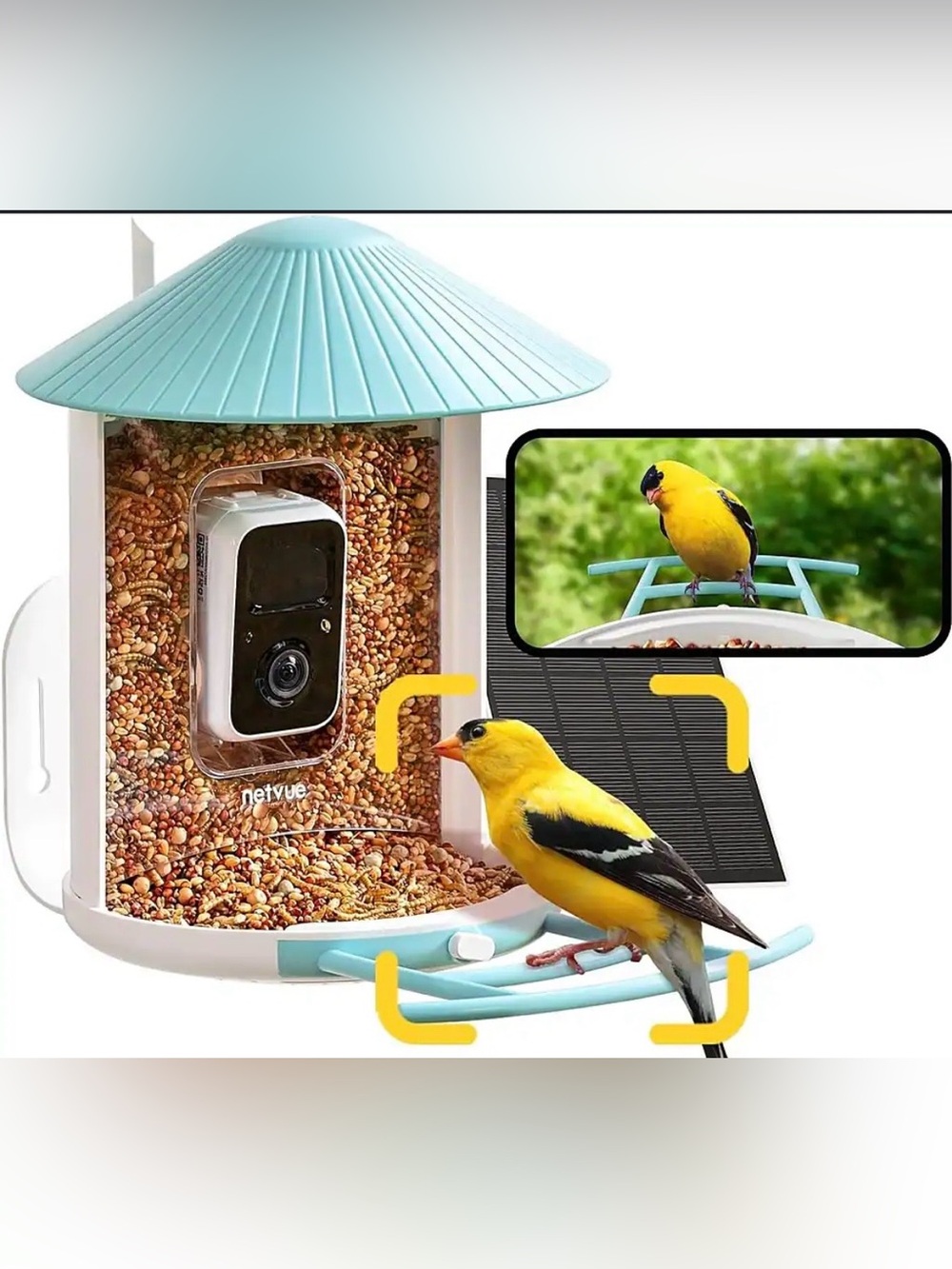 Birdify, AI MODEL ,Solar Panels bird feeder camera. Brand new retails $229